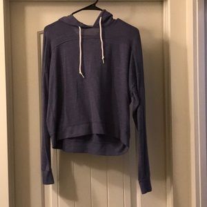 Blue jacket with hood